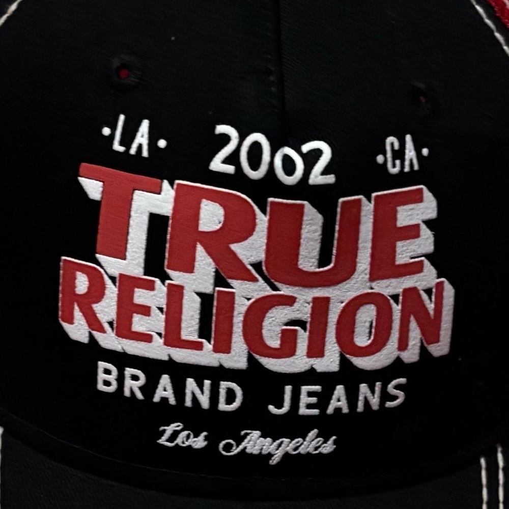 True Religion Trucker Logo Adjustable Cap - Picture 9 of 11